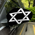Black And White Star of David Print Car Side Mirror Covers
