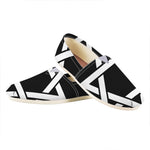 Black And White Star of David Print Casual Shoes