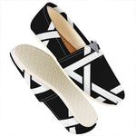 Black And White Star of David Print Casual Shoes