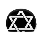 Black And White Star of David Print Coin Purse