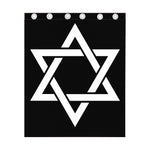 Black And White Star of David Print Curtain