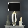 Black And White Star of David Print Drum Lamp Shade