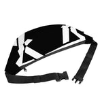 Black And White Star of David Print Fanny Pack