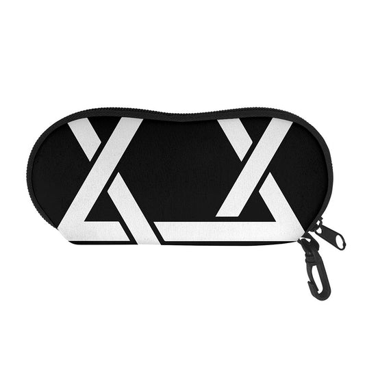 Black And White Star of David Print Glasses Case