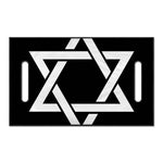 Black And White Star of David Print Golf Cart Seat Cover