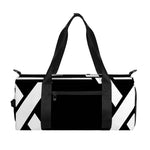 Black And White Star of David Print Gym Bag