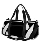 Black And White Star of David Print Gym Bag