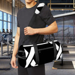 Black And White Star of David Print Gym Bag
