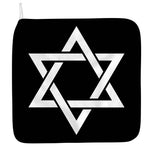 Black And White Star of David Print Hand Towel