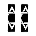 Black And White Star of David Print Handle Covers