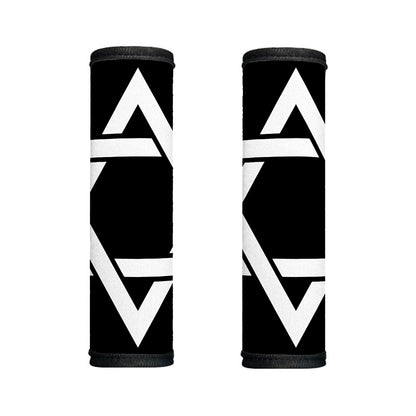 Black And White Star of David Print Handle Covers
