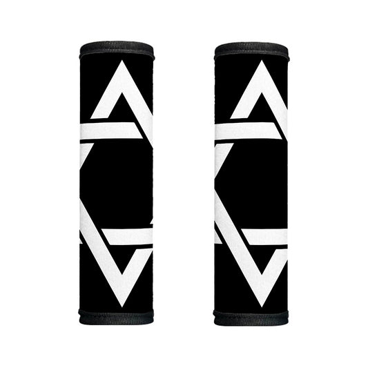 Black And White Star of David Print Handle Covers