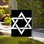 Black And White Star of David Print House Flag