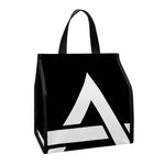 Black And White Star of David Print Insulated Lunch Tote