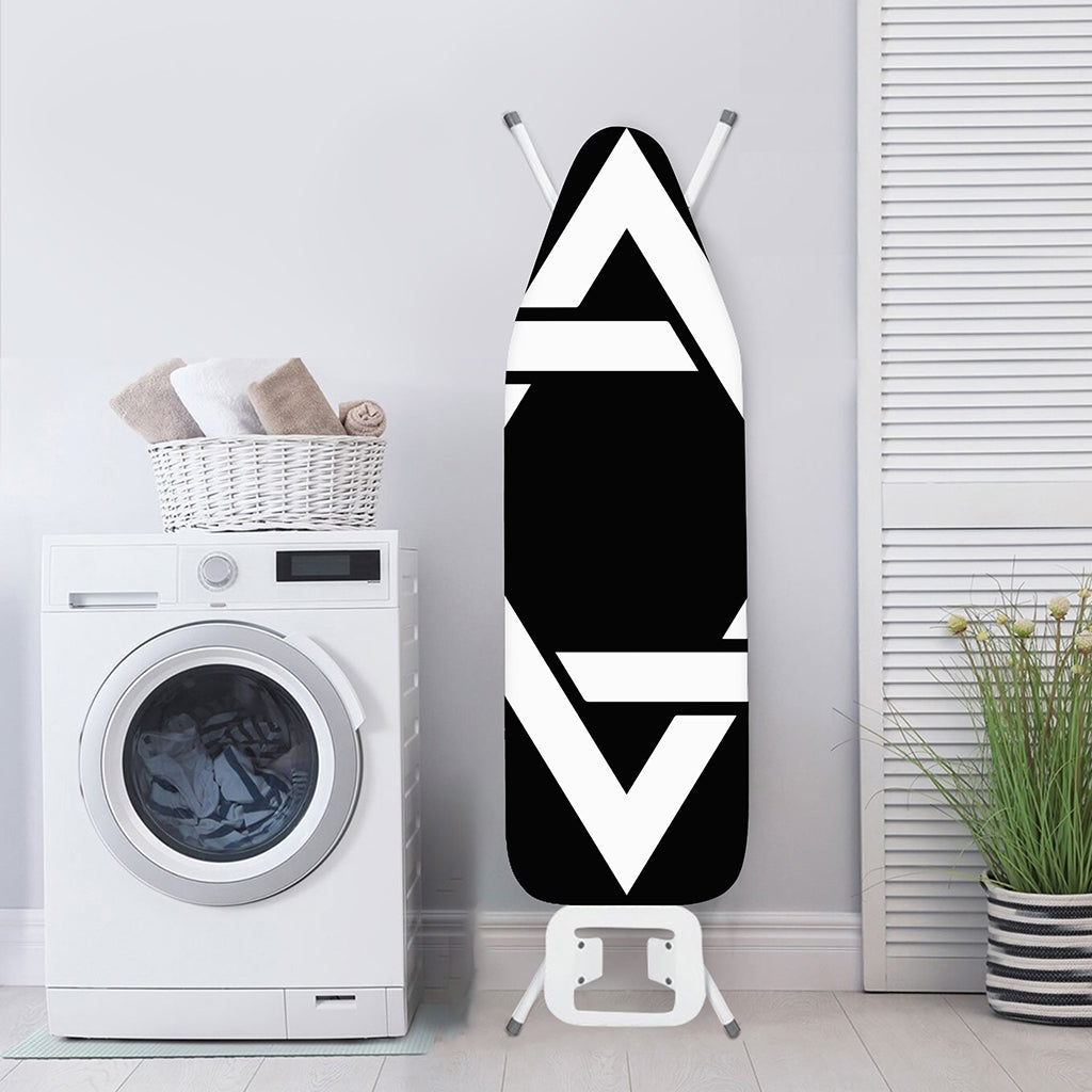 Black And White Star of David Print Ironing Board Cover