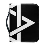 Black And White Star of David Print Leather Bible Cover