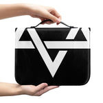 Black And White Star of David Print Leather Bible Cover