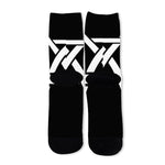 Black And White Star of David Print Long Socks