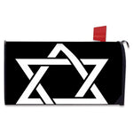 Black And White Star of David Print Mailbox Cover