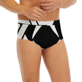 Black And White Star of David Print Men's Briefs