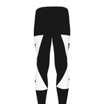 Black And White Star of David Print Men's leggings