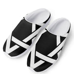 Black And White Star of David Print Mesh Casual Shoes