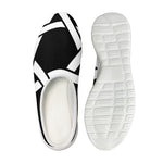 Black And White Star of David Print Mesh Casual Shoes