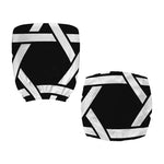 Black And White Star of David Print Office Chair Cover
