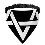 Black And White Star of David Print Over The Collar Dog Bandana