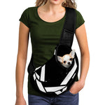 Black And White Star of David Print Pet Sling Carrier