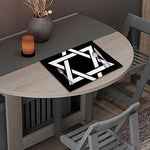 Black And White Star of David Print Placemat