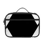 Black And White Star of David Print Portable Lunch Bag