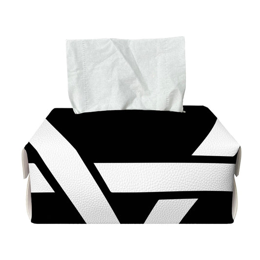 Black And White Star of David Print Rectangle Tissue Box Cover
