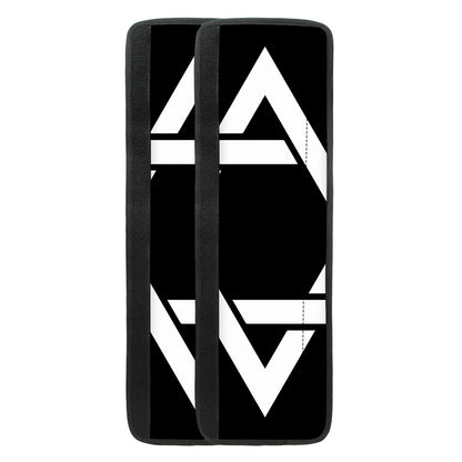 Black And White Star of David Print Refrigerator Handle Covers