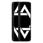 Black And White Star of David Print Refrigerator Handle Covers