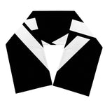 Black And White Star of David Print Scarf