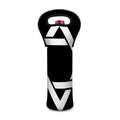 Black And White Star of David Print Single Neoprene Wine Tote