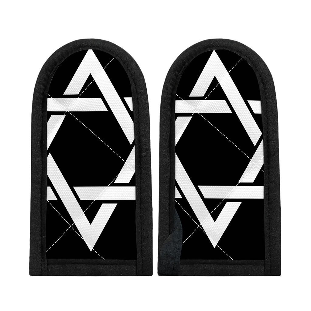 Black And White Star of David Print Skillet Handle Cover