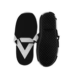 Black And White Star of David Print Slippers