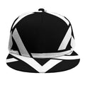 Black And White Star of David Print Snapback Cap