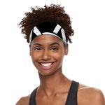 Black And White Star of David Print Sports Headband