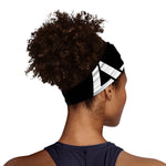 Black And White Star of David Print Sports Headband
