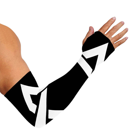 Black And White Star of David Print Sun Protection Arm Sleeves
