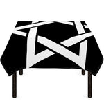 Black And White Star of David Print Tablecloth