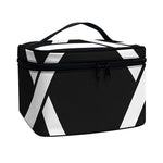 Black And White Star of David Print Travel Makeup Bag