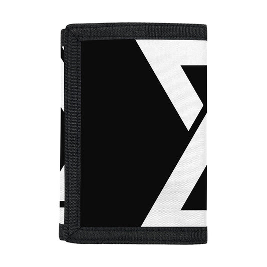 Black And White Star of David Print Trifold Wallet