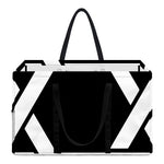 Black And White Star of David Print Utility Tote Bag