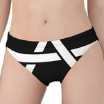 Black And White Star of David Print Women's Panties