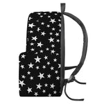 Black And White Star Pattern Print Backpack