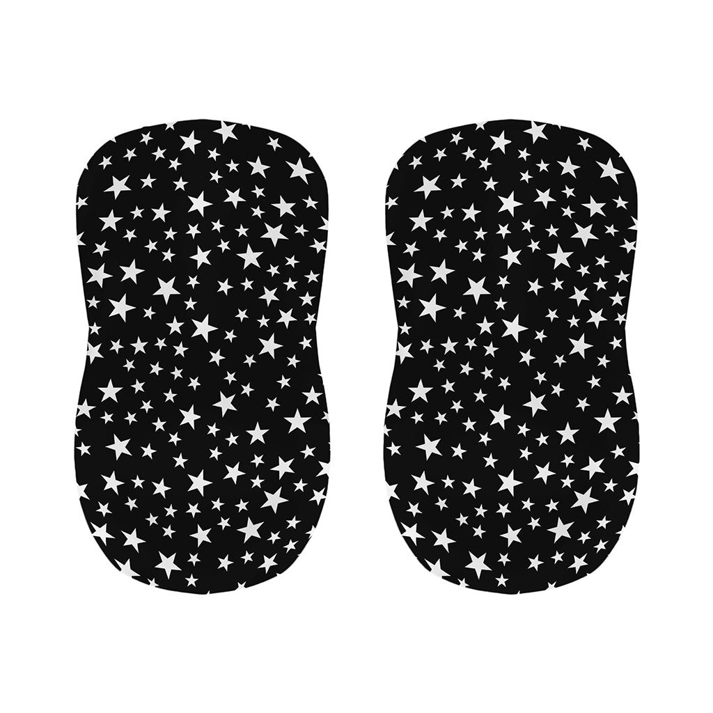 Black And White Star Pattern Print Bar Stool Covers